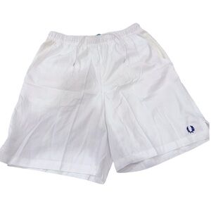 Fred Perry White Athletic Shorts